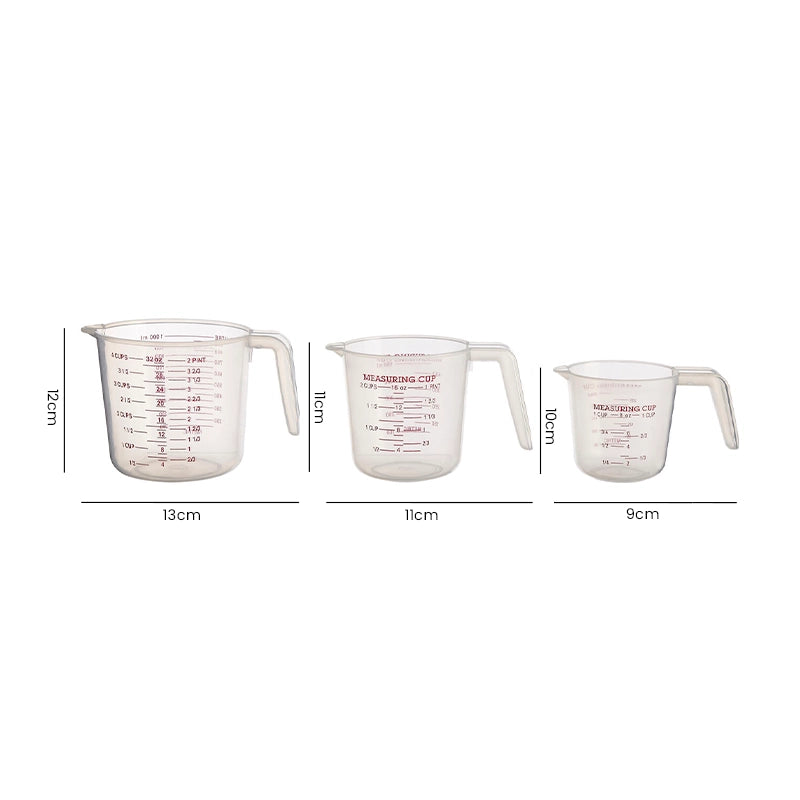 Plastic Measuring Jug - Set of 3
