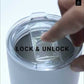 White travel mug