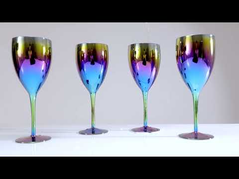 Aurora Tapered Design Glasses - Set of 4