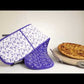 Blue Rose Double Oven Glove