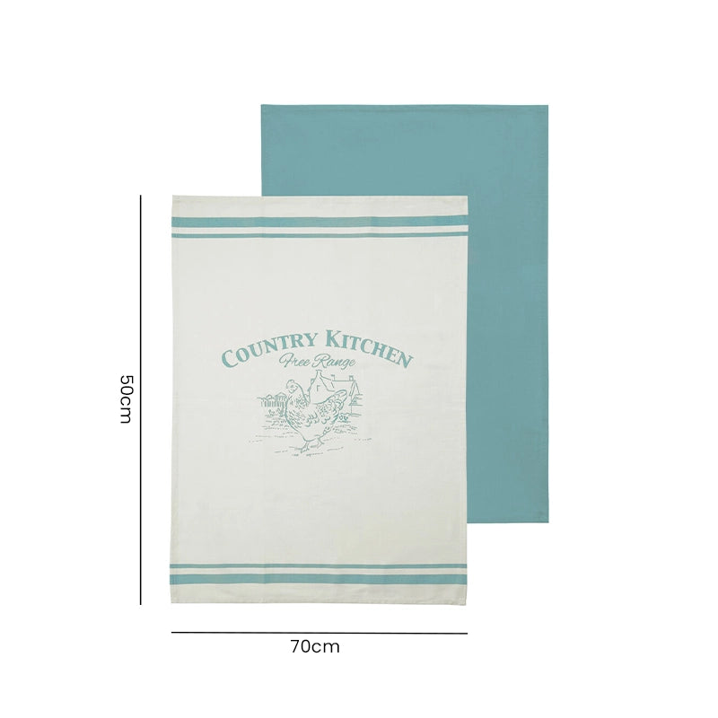 Set Of 2 Kitchen Tea Towels