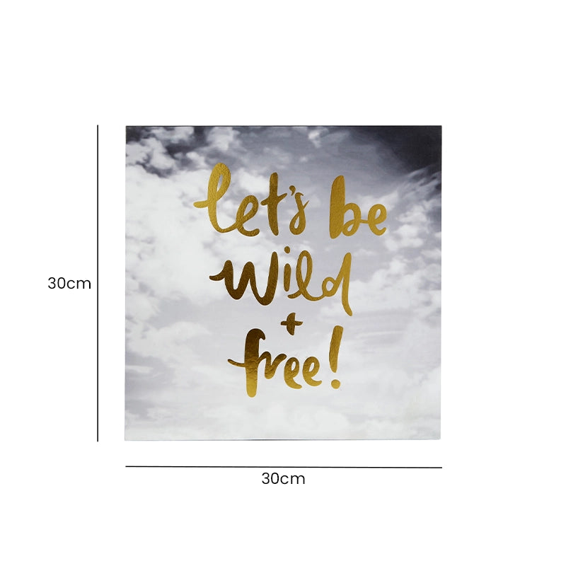 Wooden Motivational Quote Wall Plaque dimensions and size