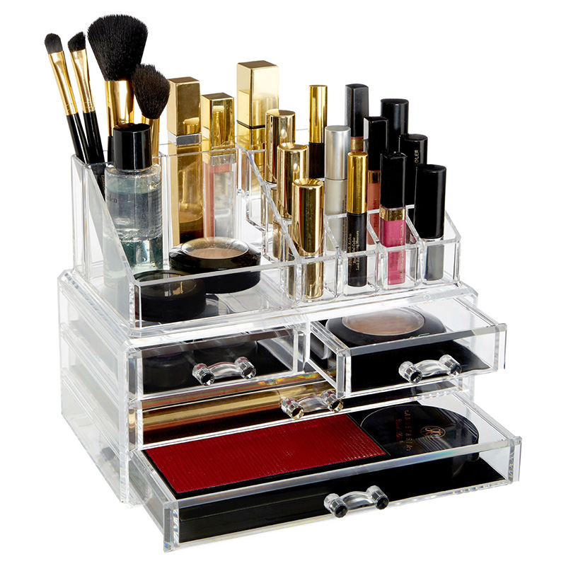 16 Compartment 4 Drawers Cosmetics Organiser - Premier Home