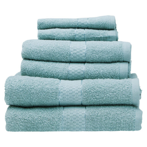 Thread and Loom Desert Sage 6pc Blue Towel Set