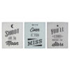 Shoot For The Moon Wall Plaque – Set of 3